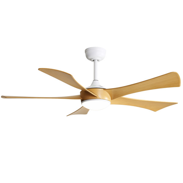 Wozzio 52 Inch Odern Ceiling Fan With Light And Reote 3 Blades