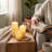 Set of 3 Ivory LED Candles with Remote Timer