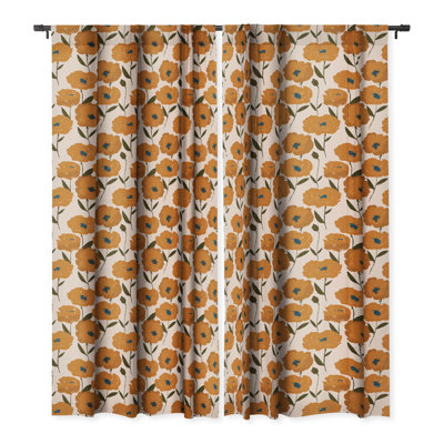 Rideau occultant 1 pièce Alison Janssen Boho Poppies