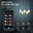  Home Clear Acrylic Glass-Shape Smart Rgb Pendant Light-465911088