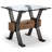 Schott Glass Top End Table