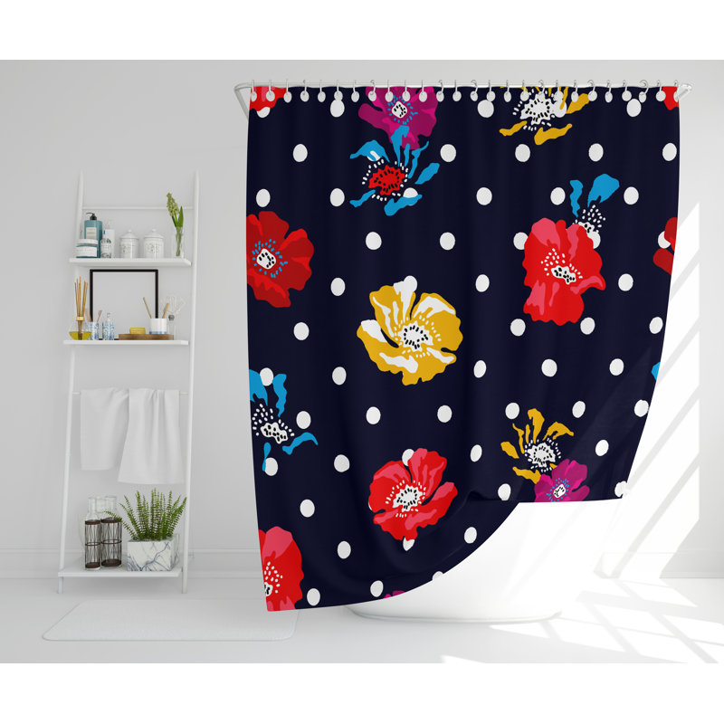 Voni Polyester Shower Curtain Set, 168cm H x 168cm W