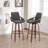 Benno 3-Piece Swivel Upholstered Counter Stool Set-2132190335-2132190331
