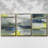 Ensemble de 3 pièces encadrées sur toile Coming Ashore II-97754426-97754427