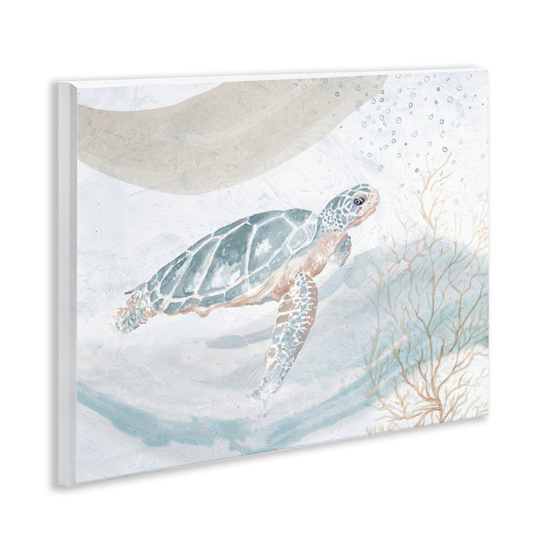Tortue, aquarelle, art mural sur plaque par Patricia Pinto