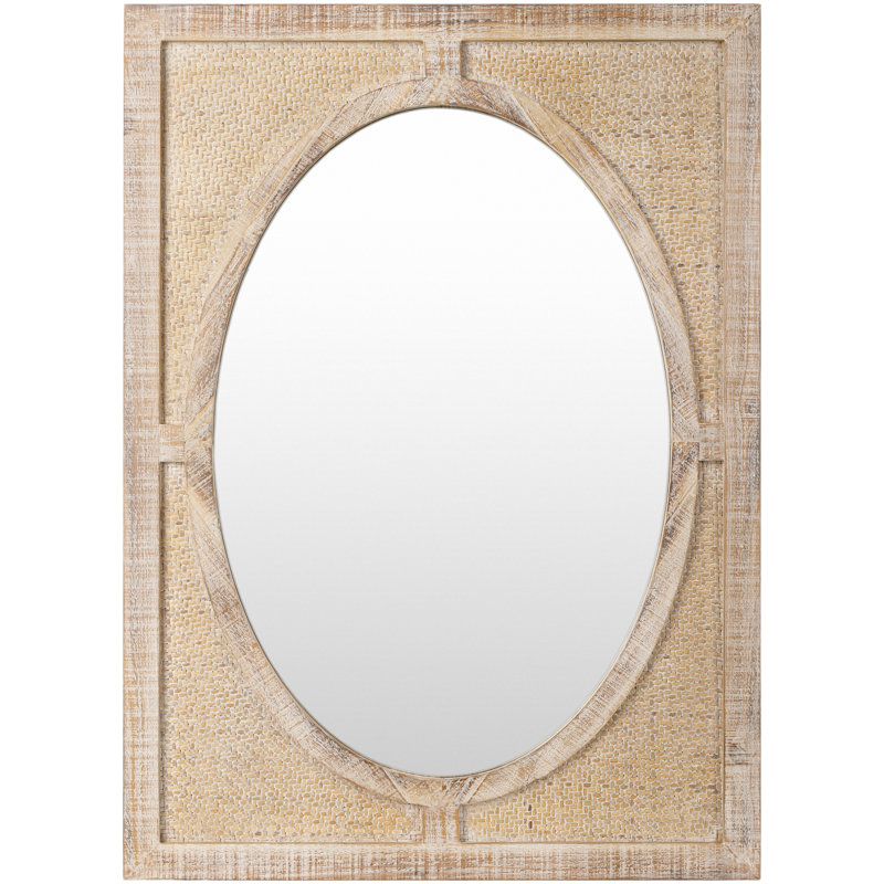 Swati Rattan Flat Wall Mirror