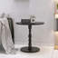 Table d'appoint ronde 23 po avec finition noire - Pieds en bois massif-620050888