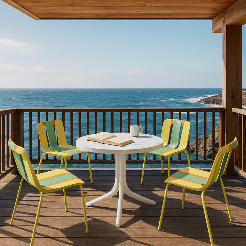 Modern Dining Table Sets(Must include both Table and Chair), Metal Patio