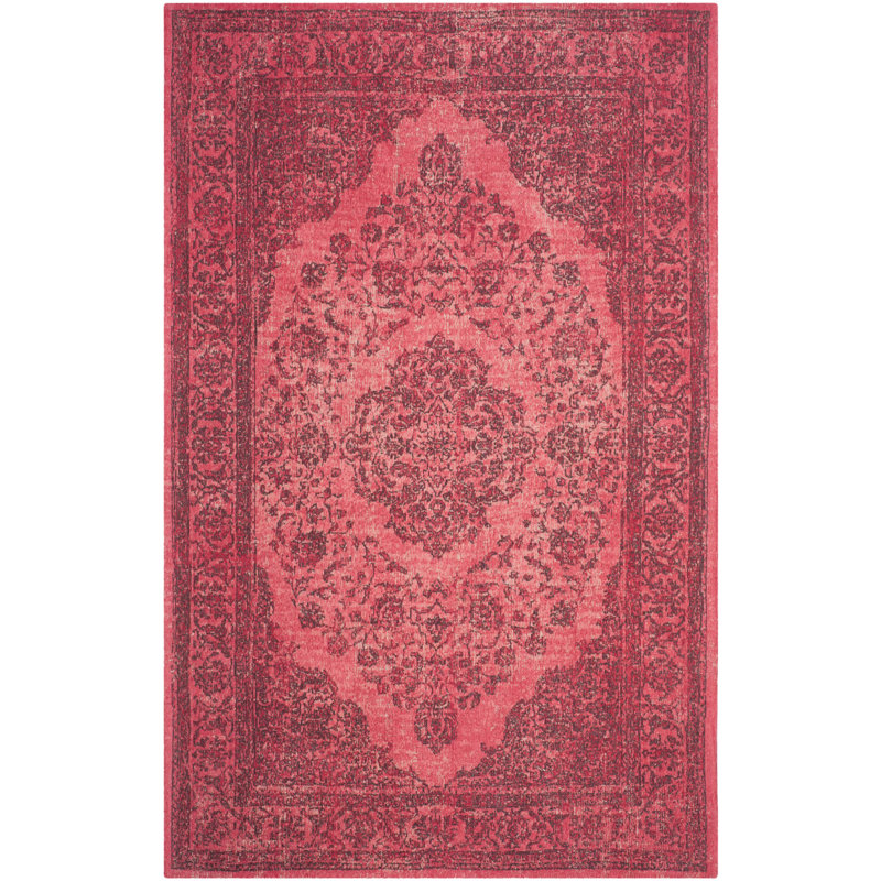 Lotsee Cotton Oriental Rug, Rectangle 5' x 8'