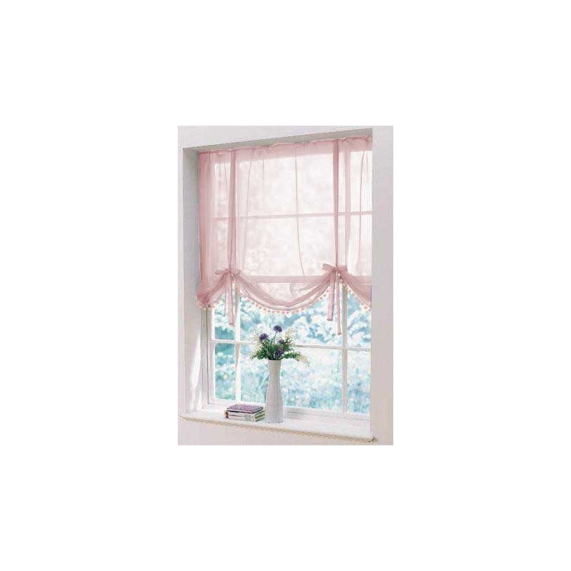 Kallaroo Sheer Single Panel, Dusky Pink 100% Polyester