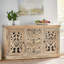 Buffet 3 tiroirs avec attrait, fabriqué en bois de manguier et fabriqué à la main pour l'intérieur