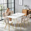Ensemble de 6 chaises de salle à manger modernes en velours avec pieds en métal doré, chaises d'appoint rembourrées avec dossier à pompons, chaises de cuisine pour les fêtes de fin d'année, le souper de Noël, le salon, le café ou le bureau-651617248-651617274-651617275