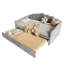 Upholstered Sofa Bed Daybed With Trundle