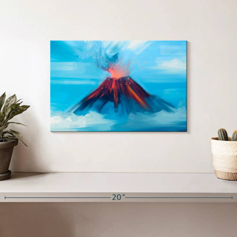 Erupting Volcano, H 8 po x l 12 po