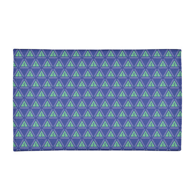 Tapis bleu / vert Minimalist Trees