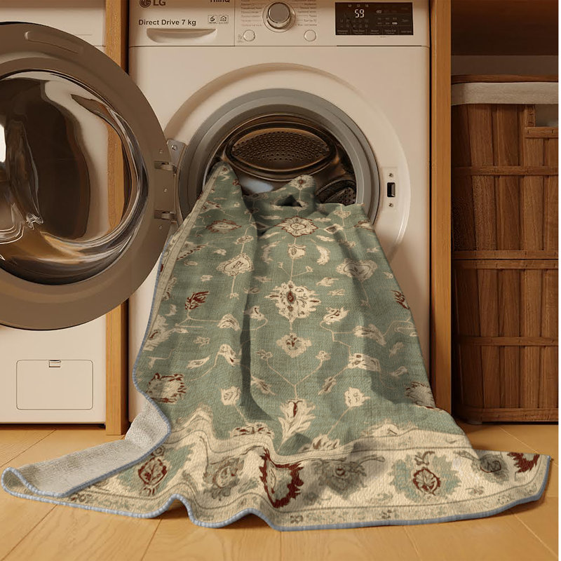Tapis brun lavable à la machine, Tapis de couloir 2 pi x 4 pi