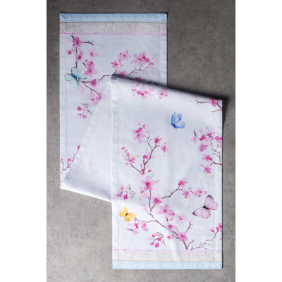 Floral 100% Cotton Table Runner