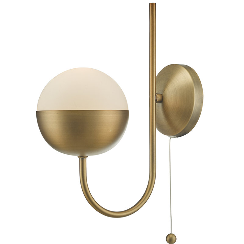 Rolando Armed Sconce, Aged Brass