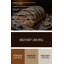 Dessert strudel aux pommes brun, art mural en métal-899203630