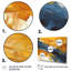 «Evening Glow» abstrait orange et bleu royal I - impression-360037891-360037910