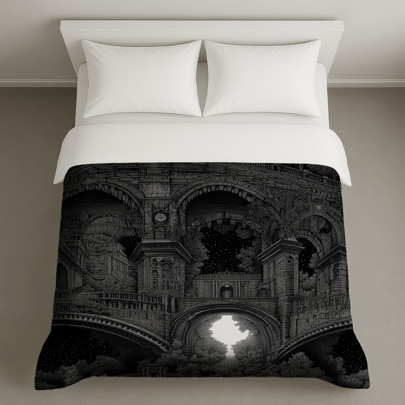 Housse de couette Architecture Bedding Buildings Gothic, Grand lit