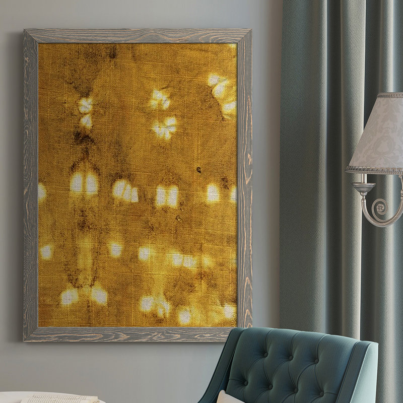 Turmeric Sunrise I, reproduction d'art sur toile, H 37,5 po x l 27,5 po x P 1 po, gris