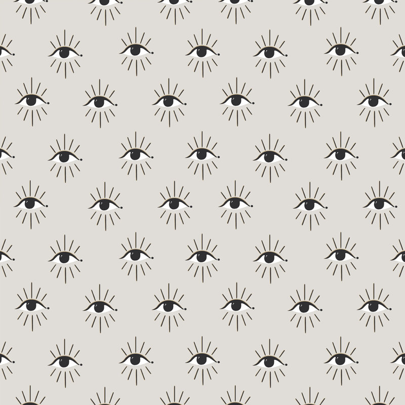 10m x 52cm Matte Wallpaper Roll, Grey/Beige
