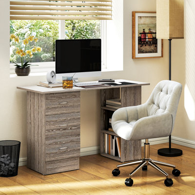 Desk with Shelves