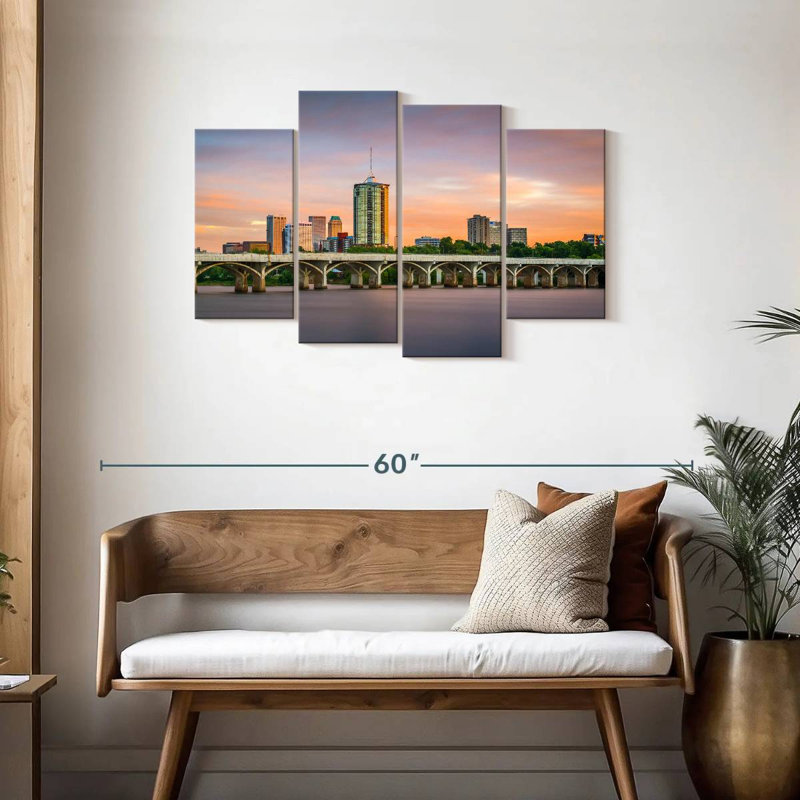 Sireci Tulsa By Arkansas River, 27" H x 43" W