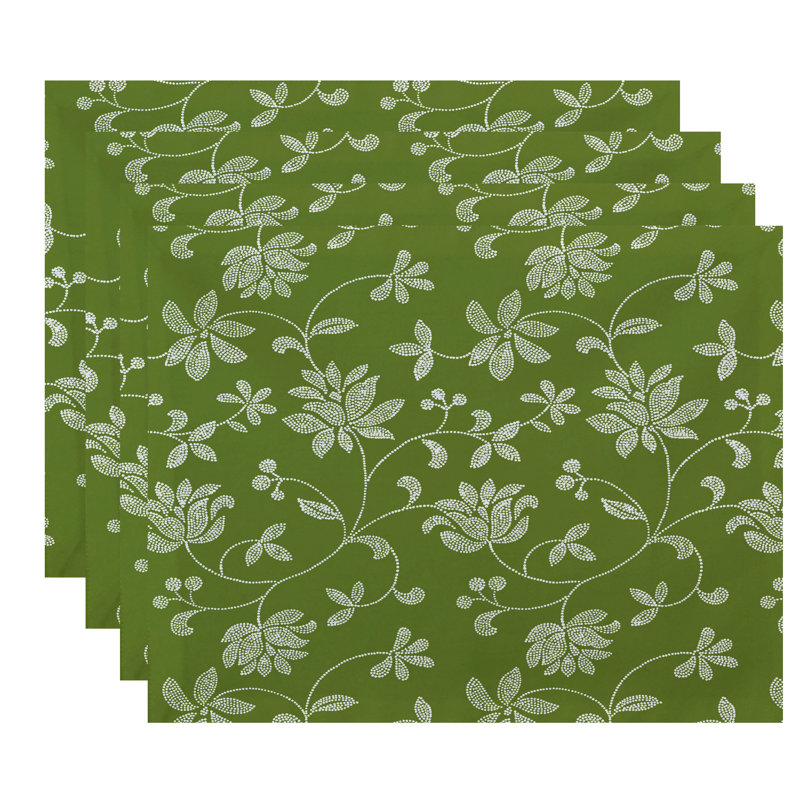 Ensemble de napperons 4 pièces Aspacio, Vert