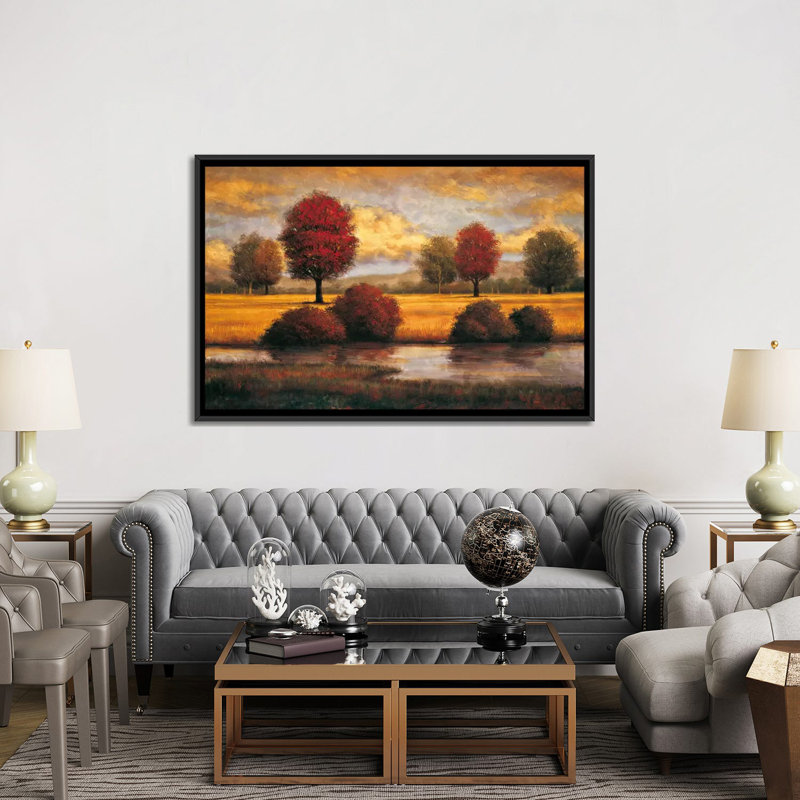 Serene II Gregory Williams - reproduction d'art graphique sur toile, H 18 po x l 26 po x P 1,5 po, Toile avec cadre noir