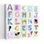 Kids Animal Alphabet Contemporary Wall Art Print by Carla Daly - Wrapped Canvas Print-2094541850