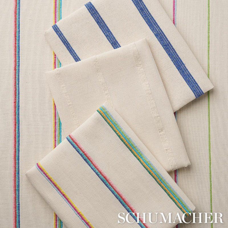 Cambaya Handwoven Stripe Fabric, White