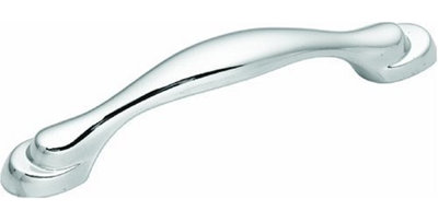 Poignée lisse 3 po chrome poli