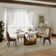 Hobart Modern White Rectangular Sintered Stone Dining Table with Pedestal Base