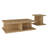 Metron Mango 2-Piece Coffee Table Set with Open Storage, Engineered Wood, Contemporary Rectangular Design