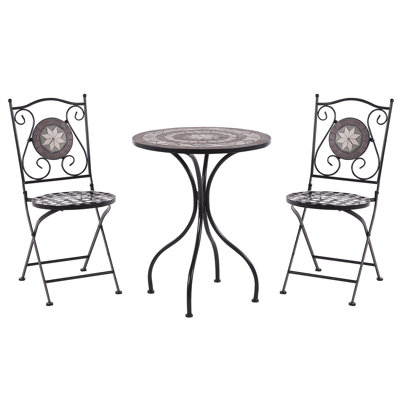 Ousley 2 - Person Patio Dining Set with Round Table