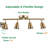 4 Light Track Lighting Kit Matt Brass Finish Adjustable With Moden Flush Mount Ceiling Spotlight