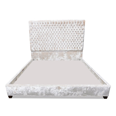 Upholstered Wingback Bed