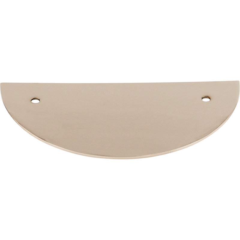 Half Circle  Backplate, Polished Nickel
