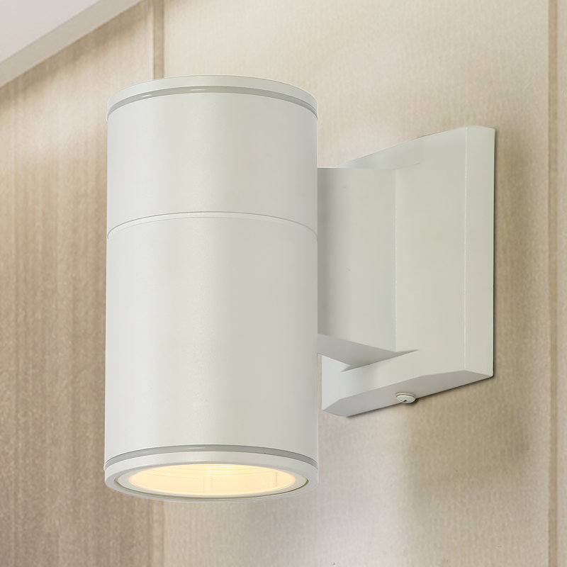 1-Light White Minimalist Wall Sconce