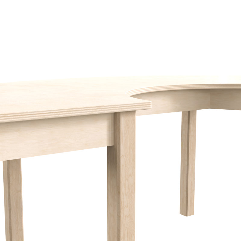 Table d'activités en bois de qualité commerciale Bright Beginnings, H 21 po x L 59 po x l 29,5 po