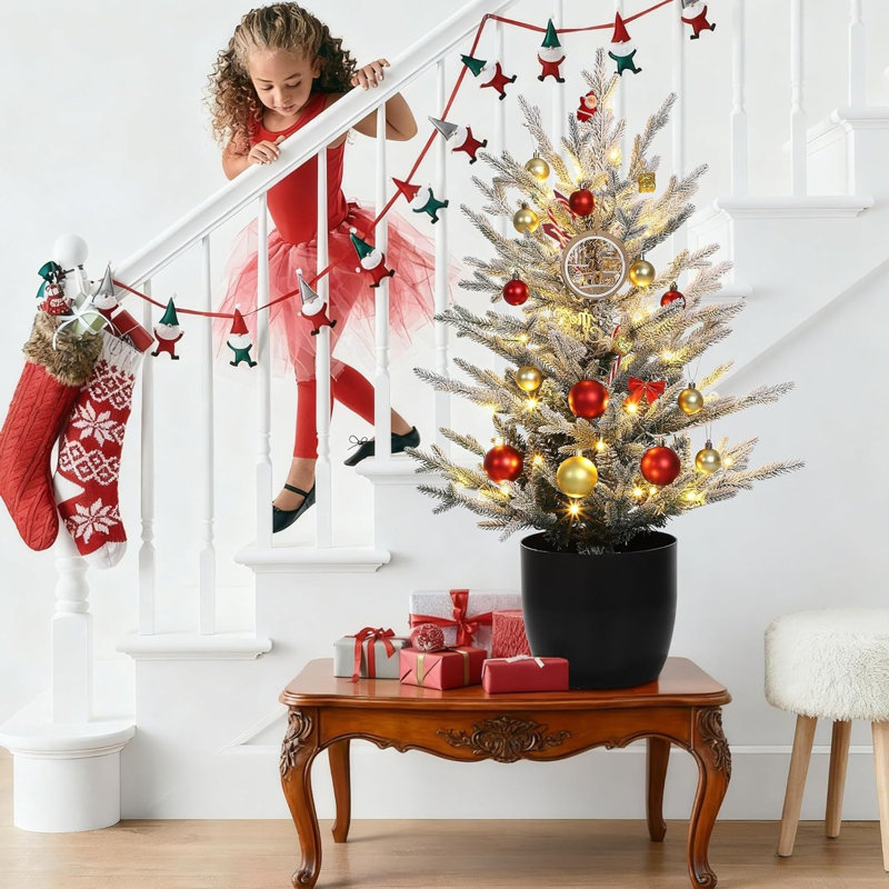 3' H Lighted Artificial Christmas Tree