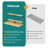 Washer Dryer Countertop with Wall Shelves Set - Durable, Waterproof, and Functional Design with Hanging Rod-112690691