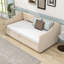 Lit de jour simple rembourré avec couchette-488180501