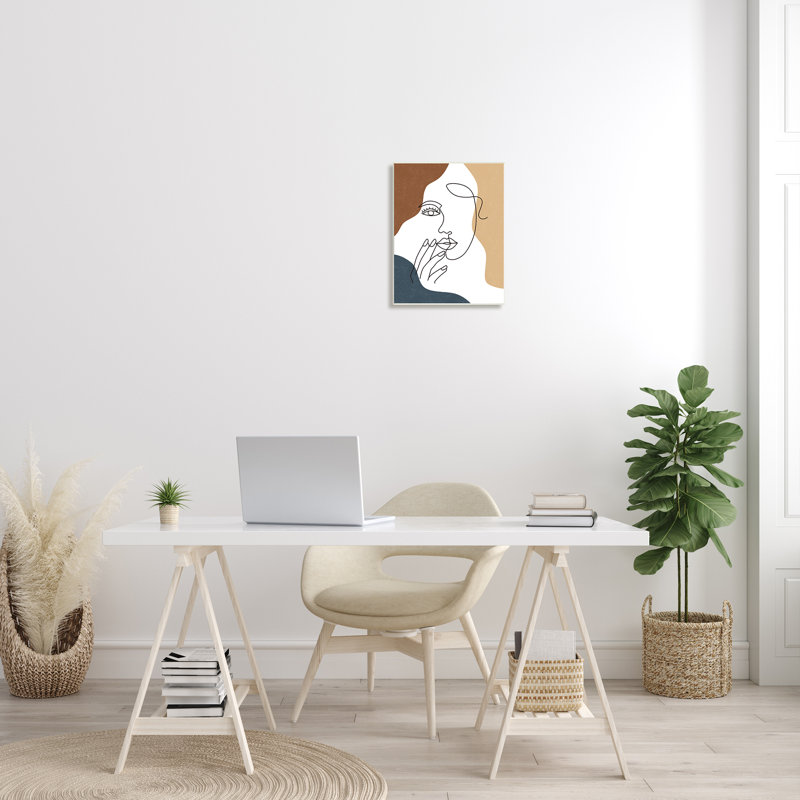 Portrait de femme - Impression sur toile, Unframed, H 19 po x l 13 po x P 0,5 po