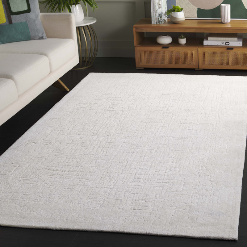 Tapis de couleur unie Lelian Performance Performance, Rectangle 5 pi x 7 pi