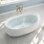 Baignoire de trempage autoportante en acrylique 63 po. X 33 po.