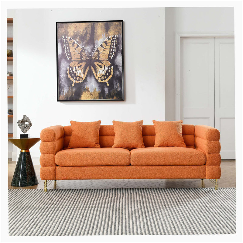 Kyng Sectional Sofa with 2 Pillows, Comfort Sectional Sofa-Deep Seating Sectional Sofa, Soft Sitting for Living Room, Bedroom