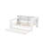 Wood Full Size Platform Bed With Storage Shelves, Trundle, Charging Station, LED, Desk And Upholstered Headboard-858540588
